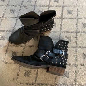 Dolce Vita Black Studded Boots